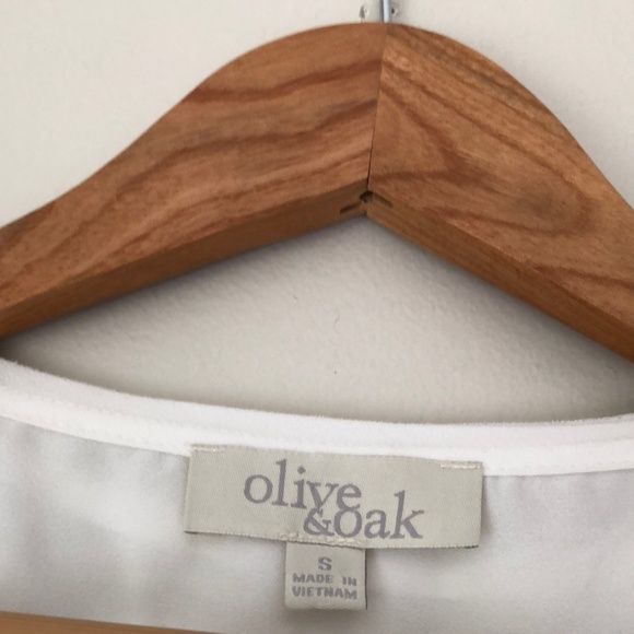 Olive & Oak White Sheer Tank Top Blouse Size S - Picture 3 of 7